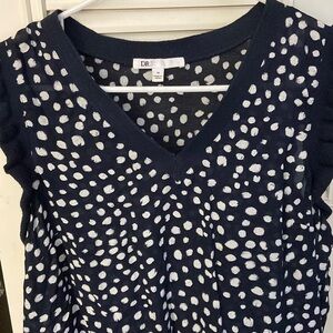 Navy and white ikat print from Nordstrom Rack.